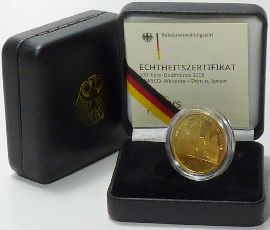 Deutschland 100 Euro Gold 2019 G st OVP Dom zu Speyer