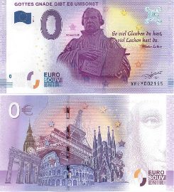 Null Euro Schein Martin Luther