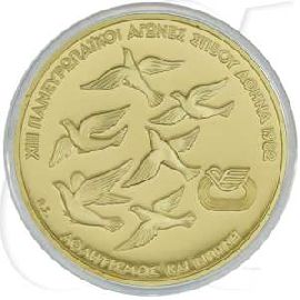 Griechenland 5000 D. 1982 PP Gold 11,25g fein Friedenstauben