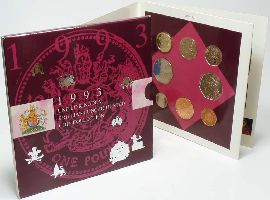 Großbritannien Kursmünzensatz 1993 st England OVP