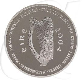 Irland 10 Euro Silber 2004 PP in Kapsel EU-Erweiterung