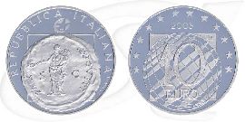 Italien 2005 Frieden 10 Euro 60 Jahre Europa Münze Vorderseite und Rückseite zusammen