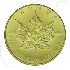 Kanada 10 Dollar Maple Leaf Gold 7,776g (0,25oz) fein