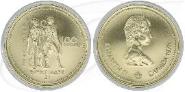 Kanada 100 Dollar 1976 st Gold Olympia Montreal 1/2 oz Gold