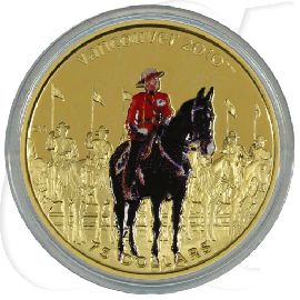 Kanada 75$ 2007 PP Gold Olympia Vancouver 2010 - Mounted Police