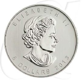 Kanada 2013 Silber Polarbär 8 Dollar Münzen-Wertseite