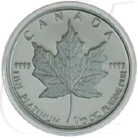 Kanada 5 Dollar Maple Leaf Platin 3,110g (1/10oz) fein