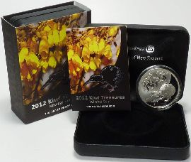 Kiwi 2012 1 Dollar PP Silber Neuseeland OVP