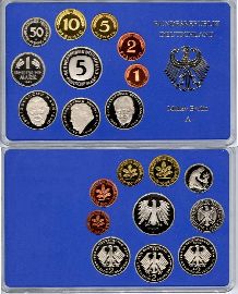 Kursmünzensatz 1995 A Deutschland PP OVP