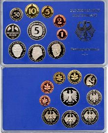 Deutschland Kursmünzensatz 1995 J Spiegelglanz/PP OVP
