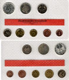 Kursmünzensatz Deutschland 1971 G PP OVP