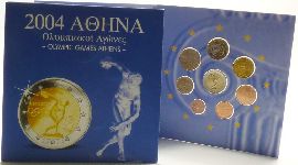 Kursmünzensatz Griechenland Olympia 2004 OVP