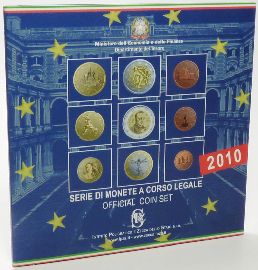 Kursmünzensatz Italien 2010 OVP