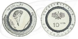 Luft 2019 10 Euro Münze Vorderseite und Rückseite zusammen
