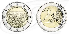 Malta 2012 2 Euro Mehrheitswahlrecht Füllhorn Münze Vorderseite und Rückseite zusammen