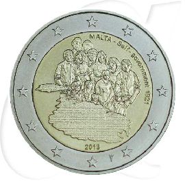 Malta 2 Euro 2013 st Einrichtung der Selbstverwaltung 1921 mit Füllhorn