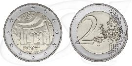 malta-2022-hypogeum-2-euro-hal-saflieni Münze Vorderseite und Rückseite zusammen