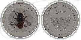 mauerbiene-2023-5-euro-deutschland-wunderwelt-insekten Münze Vorderseite und Rückseite zusammen