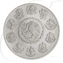 Mexiko 2009 2 Onzas Libertad Silber Münzen-Wertseite