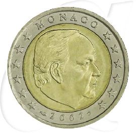 Monaco 2 Euro 2002 Umlaufmünze Fürst Rainier III.