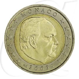 Monaco 2 Euro 2003 Umlaufmünze Fürst Rainier III.