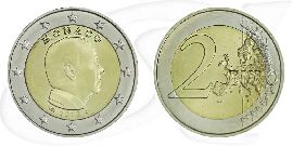 Monaco 2012 2 Euro Albert Umlauf Münze Kurs Münze Vorderseite und Rückseite zusammen
