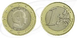 Monaco 2014 1 Euro Albert Umlauf Münze Kurs Münze Vorderseite und Rückseite zusammen