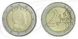 Monaco 2015 2 Euro Albert Umlauf Münze Kurs Münze Vorderseite und Rückseite zusammen