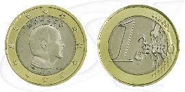 Monaco 2016 1 Euro Albert Umlauf Münze Kurs Münze Vorderseite und Rückseite zusammen