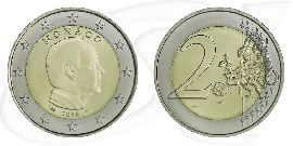 Monaco 2016 2 Euro Albert Umlauf Münze Kurs Münze Vorderseite und Rückseite zusammen