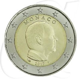 Monaco 2017 2 Euro Albert Umlauf Münze Kurs Münzen-Bildseite