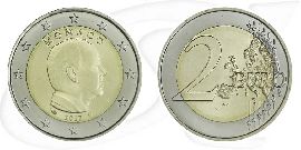 Monaco 2017 2 Euro Albert Umlauf Münze Kurs Münze Vorderseite und Rückseite zusammen
