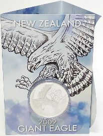 Neuseeland 2009 1 Dollar Giant Eagle Adler OVP