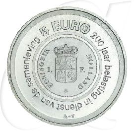 Niederlande 5 Euro 2006 st 200 Jahre Finanzverwaltung
