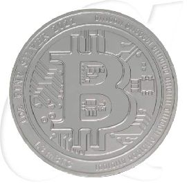 Niue 2 Dollar 1 Unze Silber PP Bitcoin