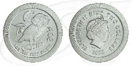 Niue Eule von Athen 1 Unze oz Silber Münze Vorderseite und Rückseite zusammen