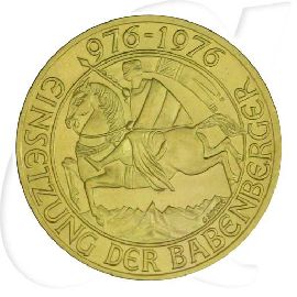 Österreich 1000 Schilling 1976 Gold 12,15g fein Babenberger