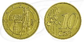 Österreich 2003 10 Cent Umlauf Münze Kurs Münze Vorderseite und Rückseite zusammen