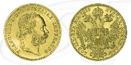 Österreich 1 Dukat Gold 3,44 gr. fein 1915 NP Münze Vorderseite und Rückseite zusammen