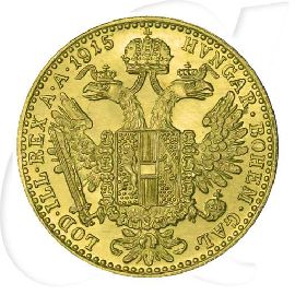 Österreich 1 Dukat Gold 3,44 gr. fein 1915 NP