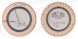 Polymerring 10 Euro Land 2020 BRD Münze Vorderseite und Rückseite zusammen