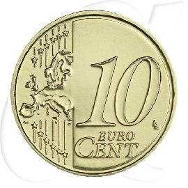 Portugal 10 Cent 2010 stempelglanz Umlaufmünze königliches Siegel von 1142