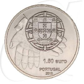 Portugal 1,50 Euro CuNi 2010 vz-st gegen den Hunger