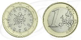 Portugal 2012 1 Euro Umlaufmünze Münze Vorderseite und Rückseite zusammen