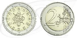 Portugal 2012 2 Euro Umlaufmünze Münze Vorderseite und Rückseite zusammen