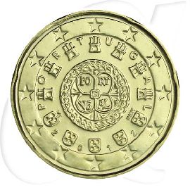 Portugal 20 Cent 2012 stempelglanz Umlaufmünze königliches Siegel von 1142