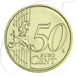 Portugal 2012 50 Cent Umlaufmünze Münzen-Wertseite