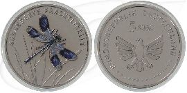 prachtlibelle-2023-5-euro-deutschland-wunderwelt-insekten Münze Vorderseite und Rückseite zusammen