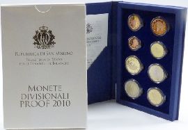 San Marino Kursmünzensatz 2010 PP OVP nominell 3,88 Euro