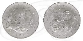 San Marino 2011 Gagarin 5 Euro Münze Vorderseite und Rückseite zusammen